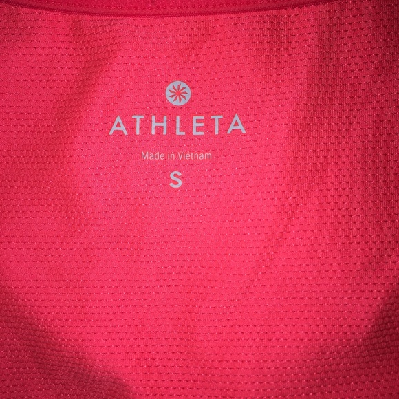 Athleta bright pink tank top with built in bra - Picture 6 of 7